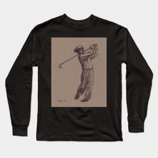 Ben Hogan - pencil drawing of the great golf master Long Sleeve T-Shirt